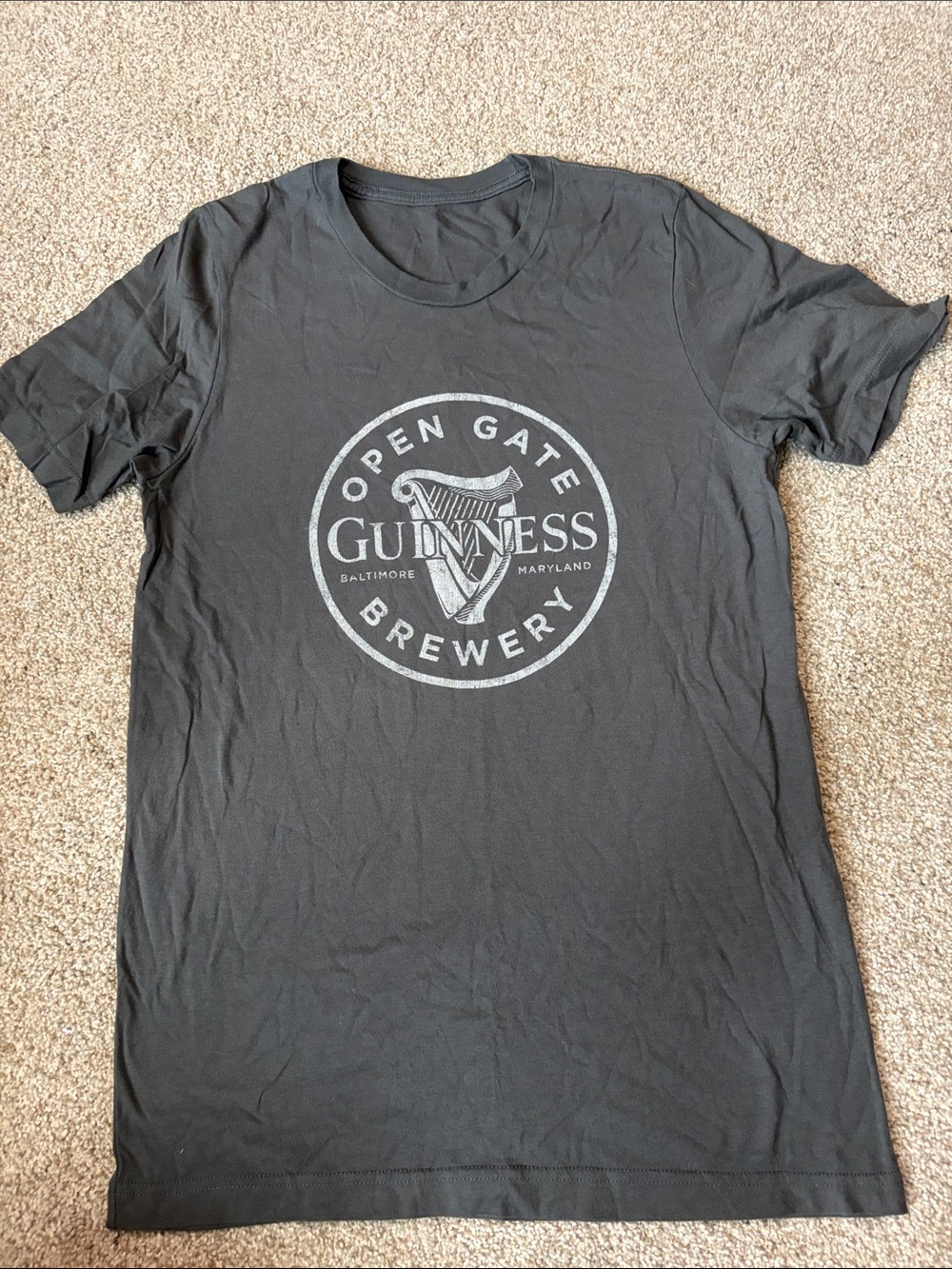 Guinness Black Open Gate Brewery Logo Tee